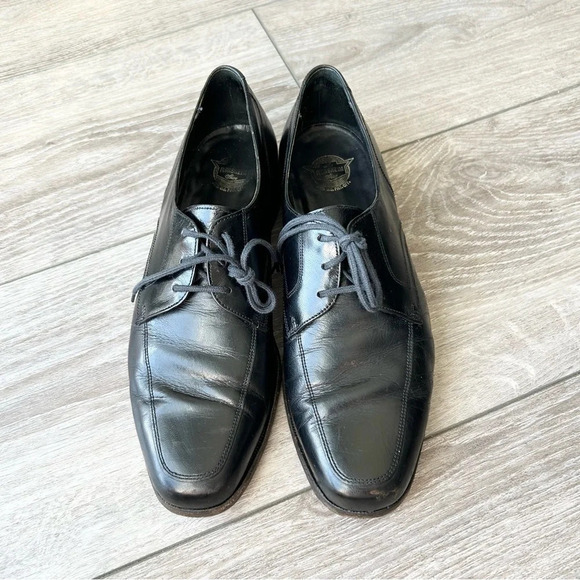 Florsheim Mens Black Leather Oxfords Shoe - Picture 2 of 15
